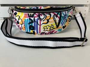 BRIGHTON NEW WITH TAGS GRAFFITI LOVE CROSSBODY BELT BAG